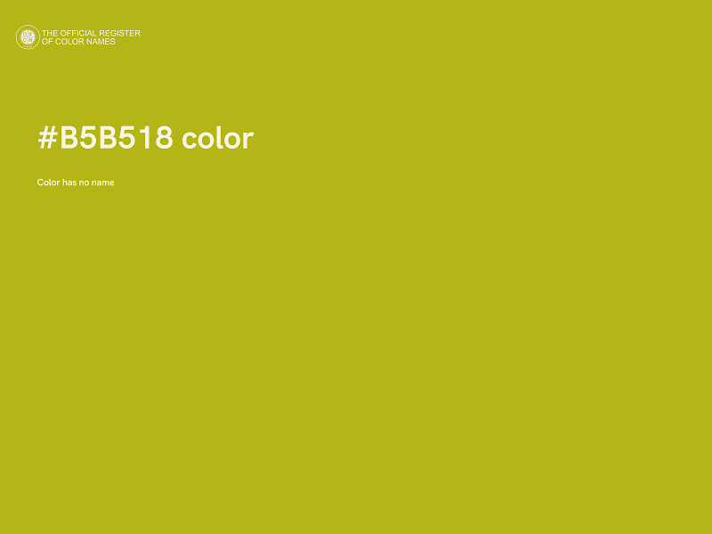 #B5B518 color image