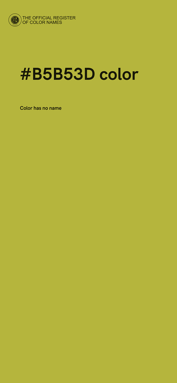 #B5B53D color image