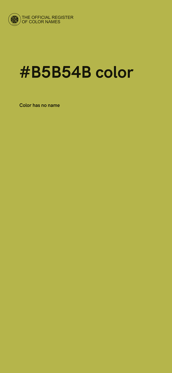#B5B54B color image