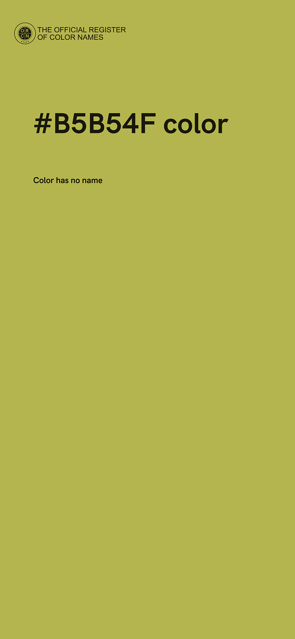 #B5B54F color image