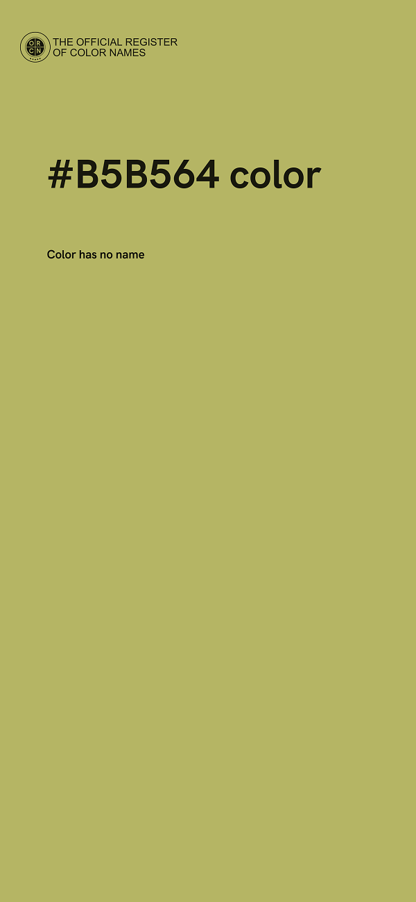 #B5B564 color image