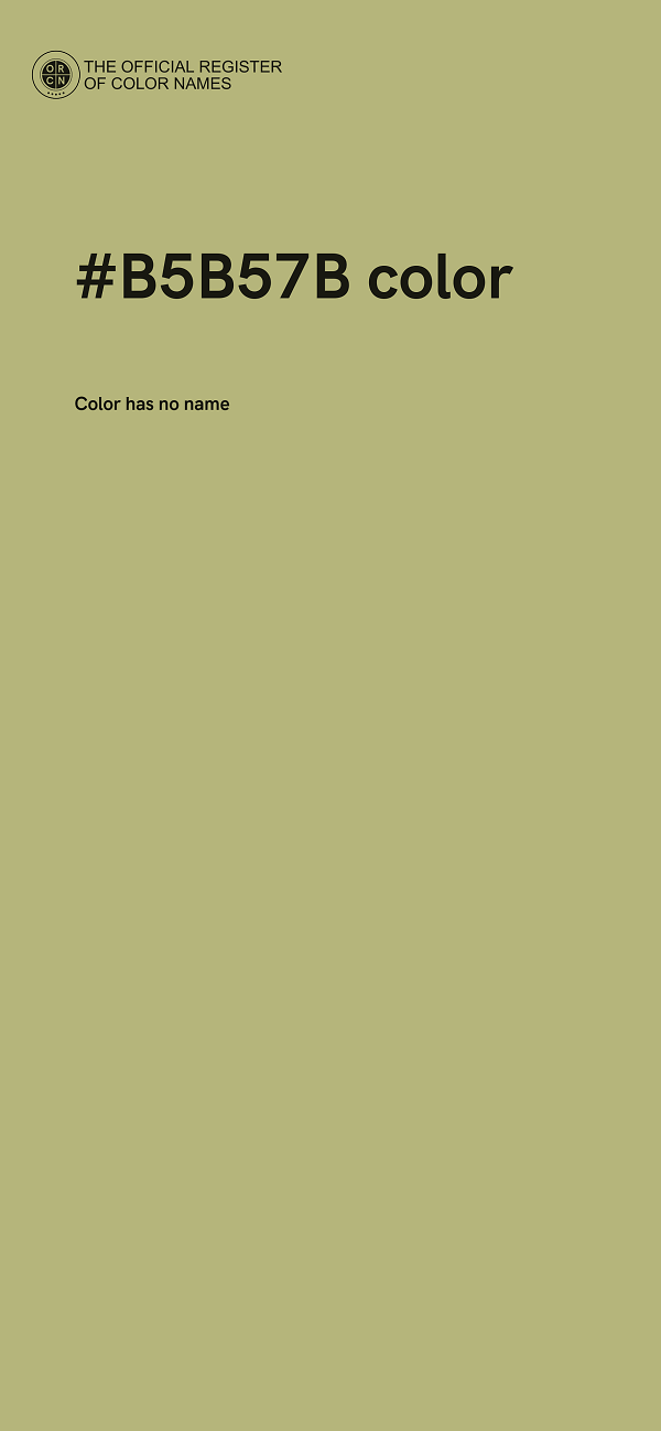 #B5B57B color image