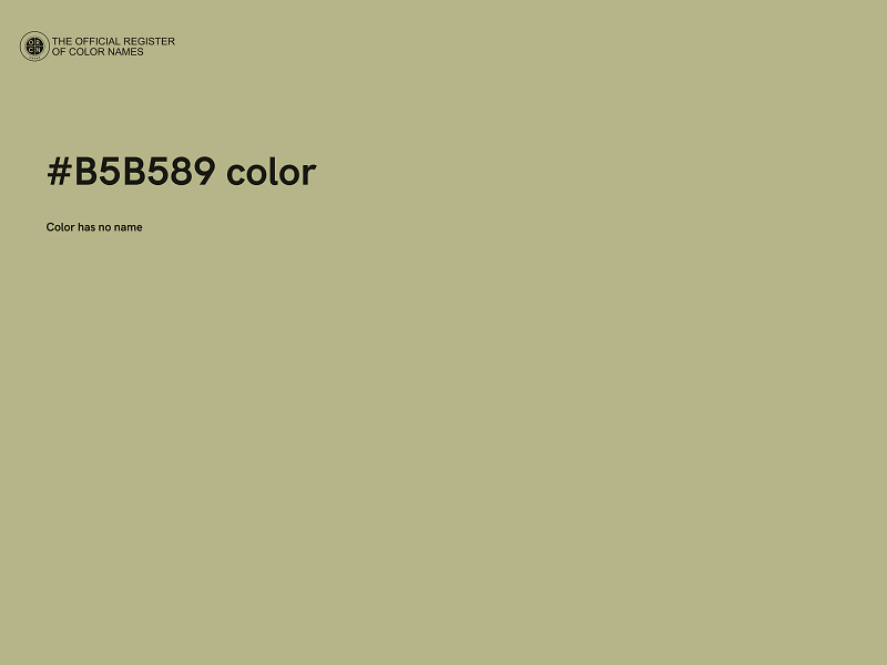 #B5B589 color image