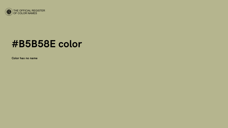 #B5B58E color image