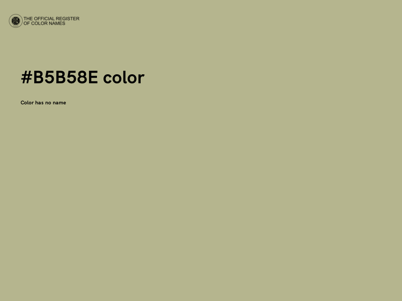 #B5B58E color image