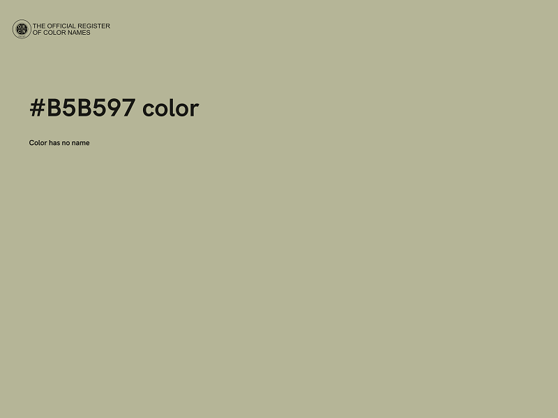 #B5B597 color image