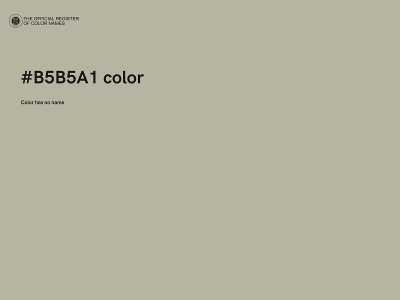 #B5B5A1 color image