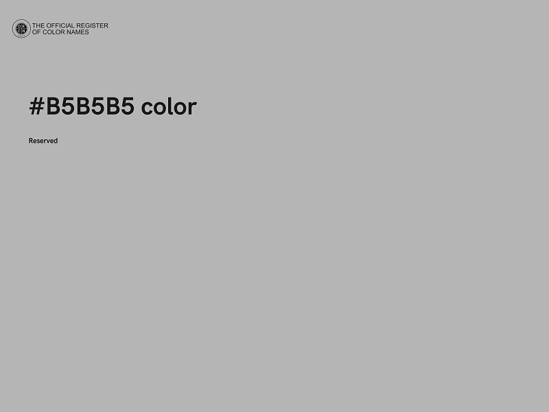#B5B5B5 color image