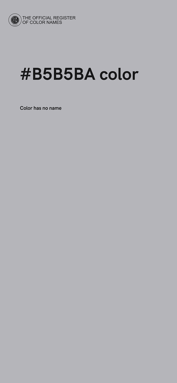 #B5B5BA color image
