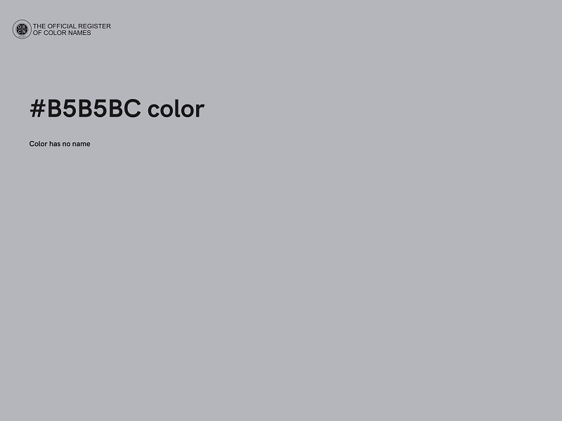 #B5B5BC color image