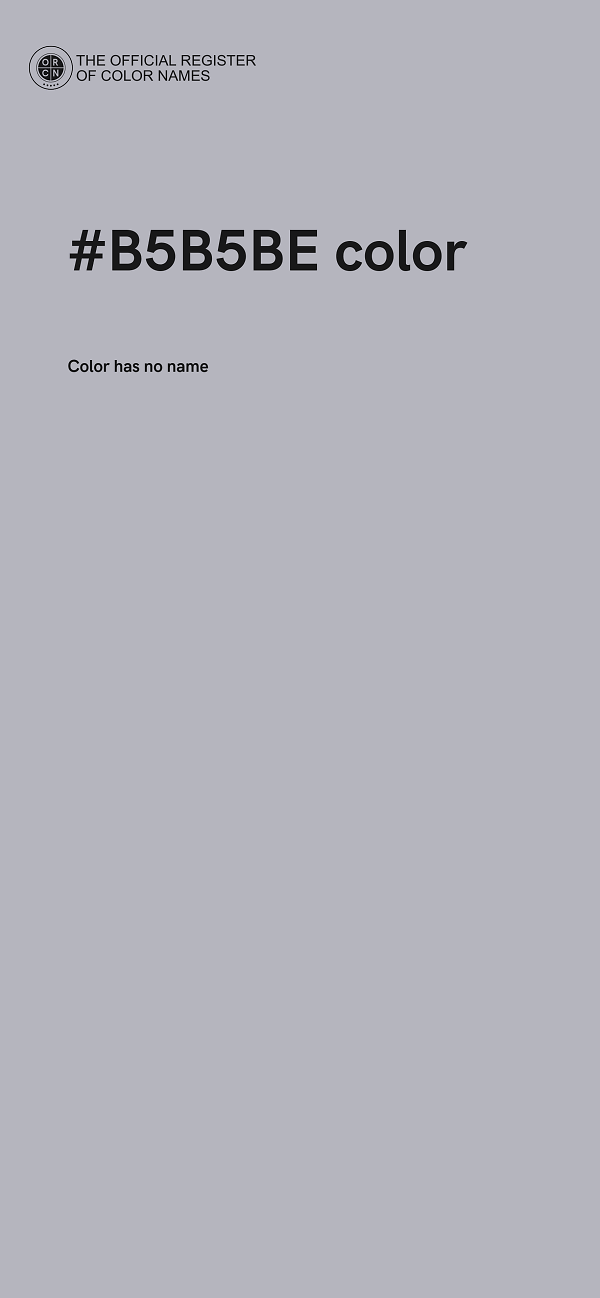 #B5B5BE color image