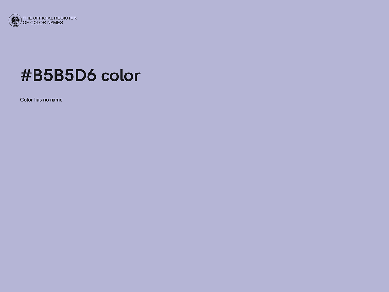 #B5B5D6 color image