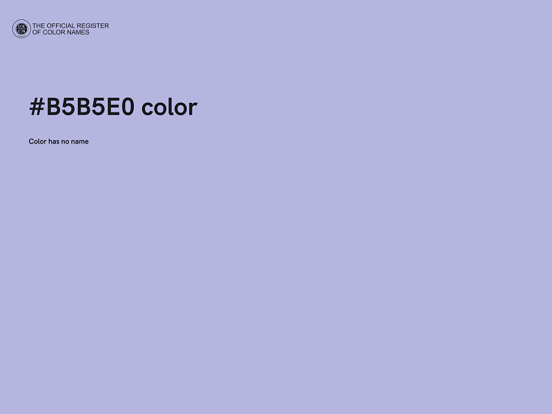 #B5B5E0 color image