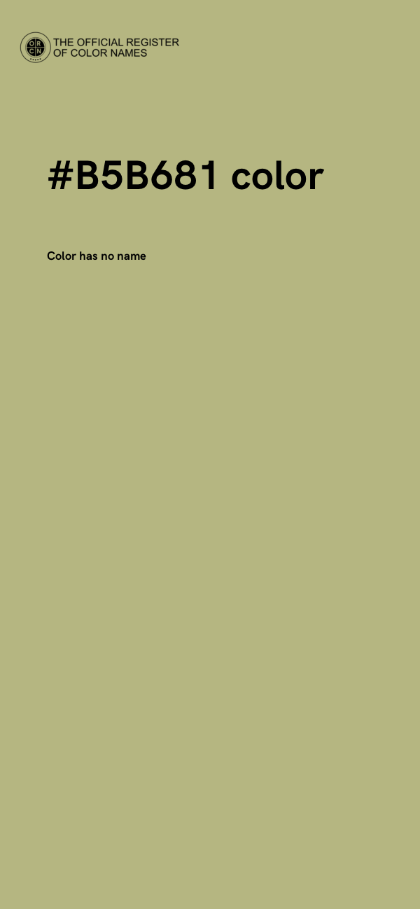 #B5B681 color image