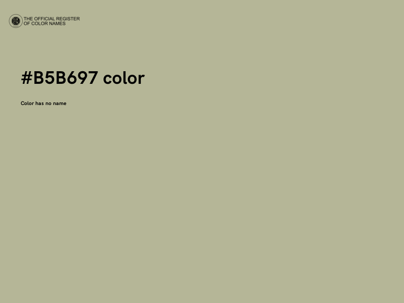 #B5B697 color image
