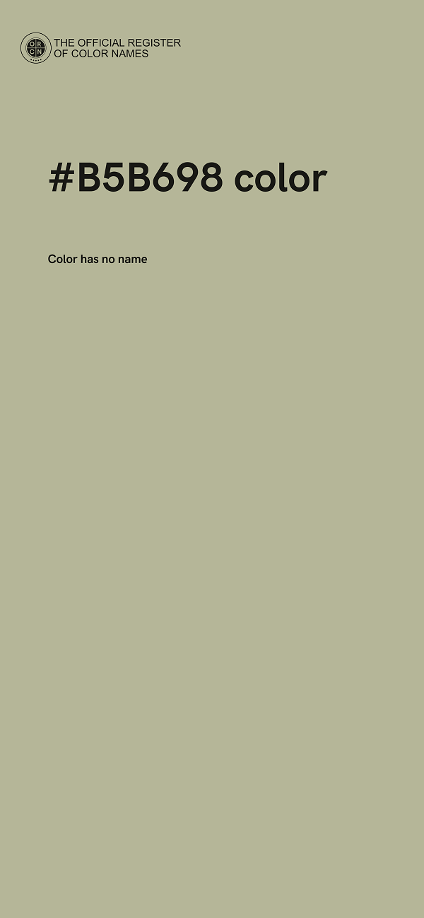 #B5B698 color image