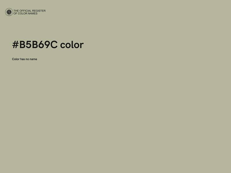 #B5B69C color image