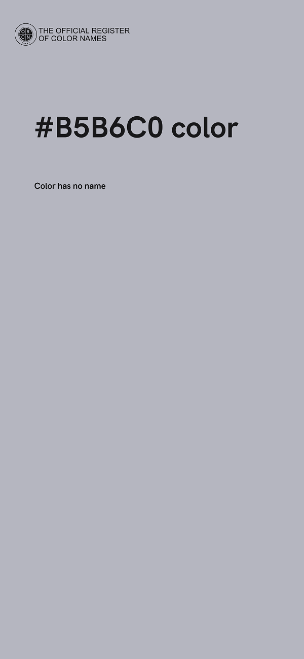 #B5B6C0 color image