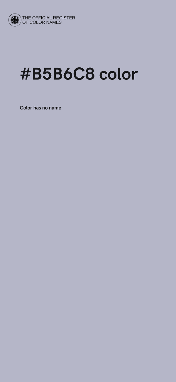 #B5B6C8 color image