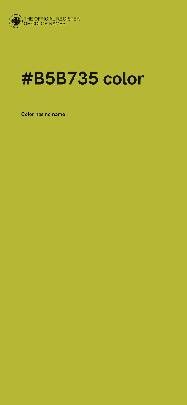 #B5B735 color image