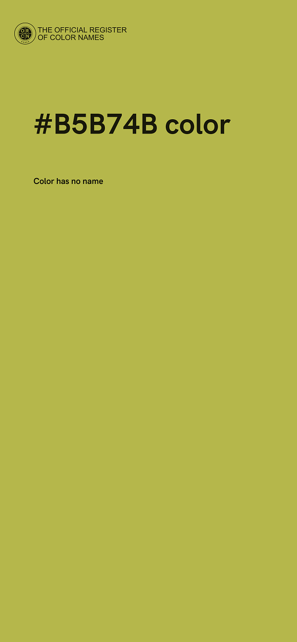 #B5B74B color image