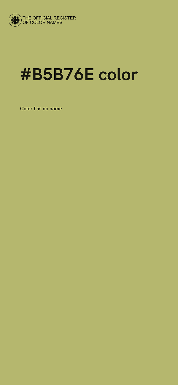 #B5B76E color image