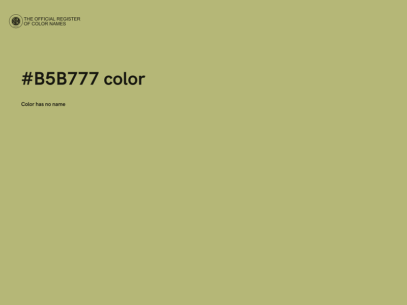 #B5B777 color image