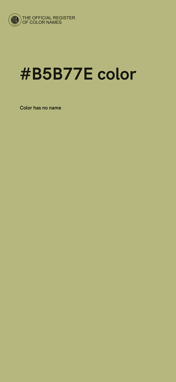 #B5B77E color image