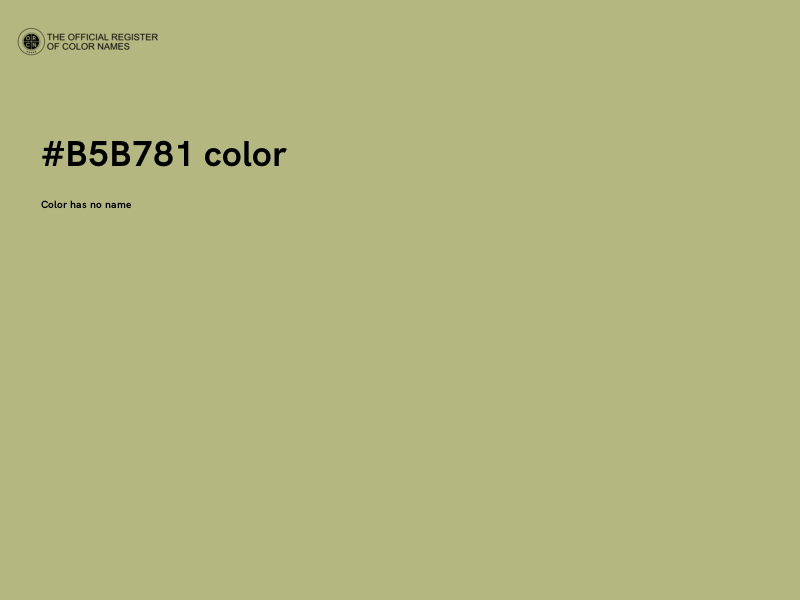 #B5B781 color image