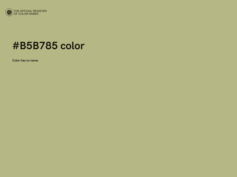 #B5B785 color image