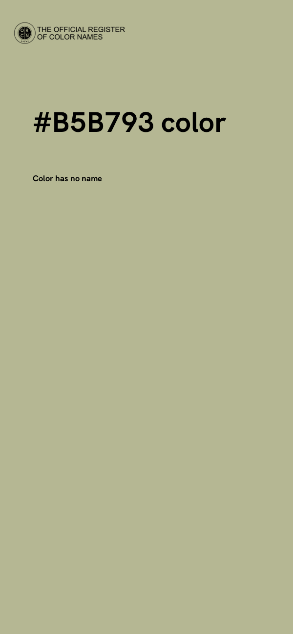 #B5B793 color image