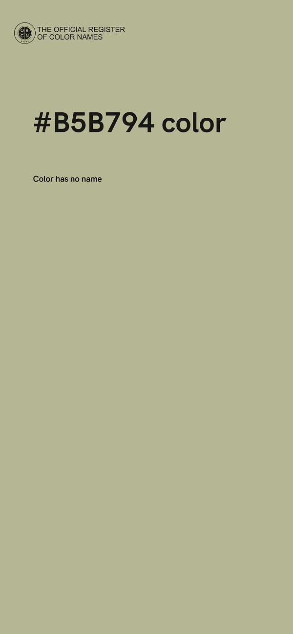 #B5B794 color image