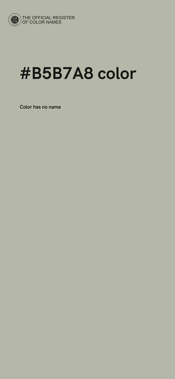 #B5B7A8 color image