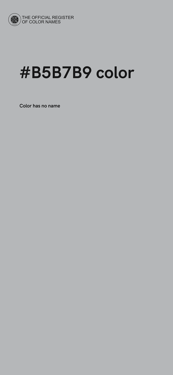 #B5B7B9 color image