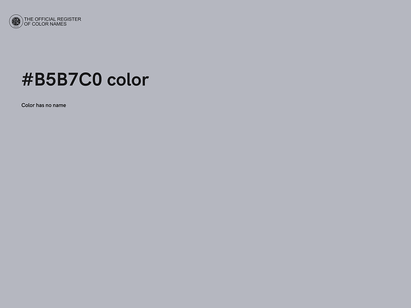 #B5B7C0 color image