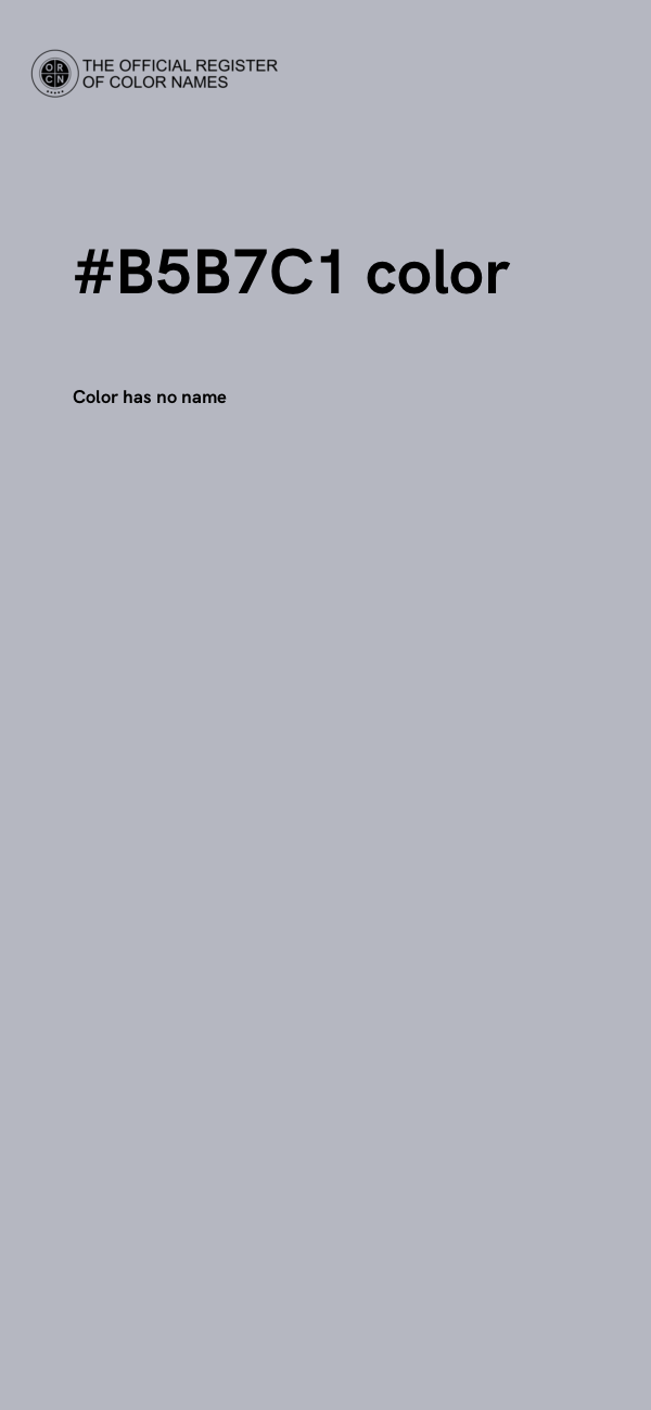 #B5B7C1 color image