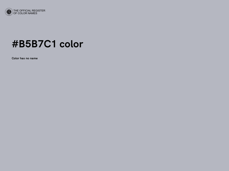 #B5B7C1 color image