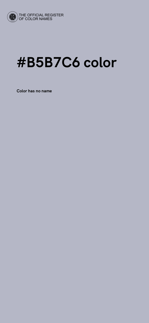 #B5B7C6 color image