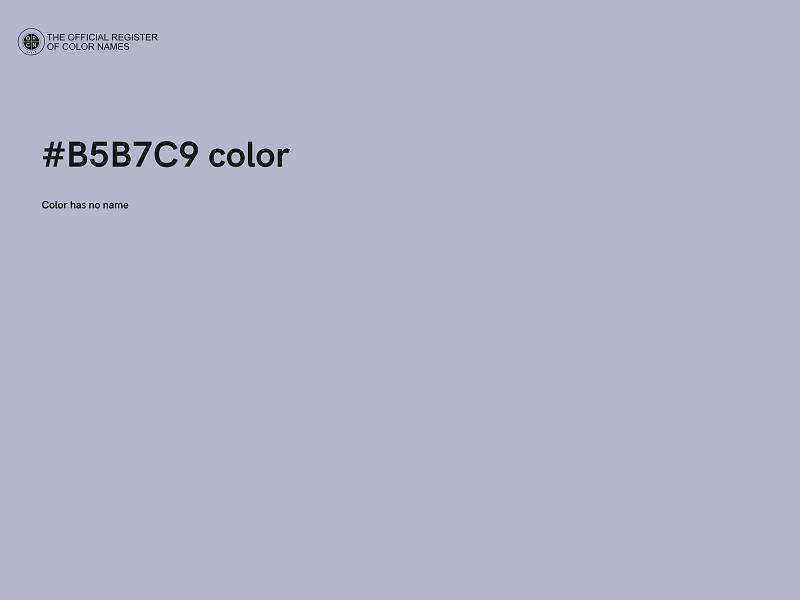 #B5B7C9 color image