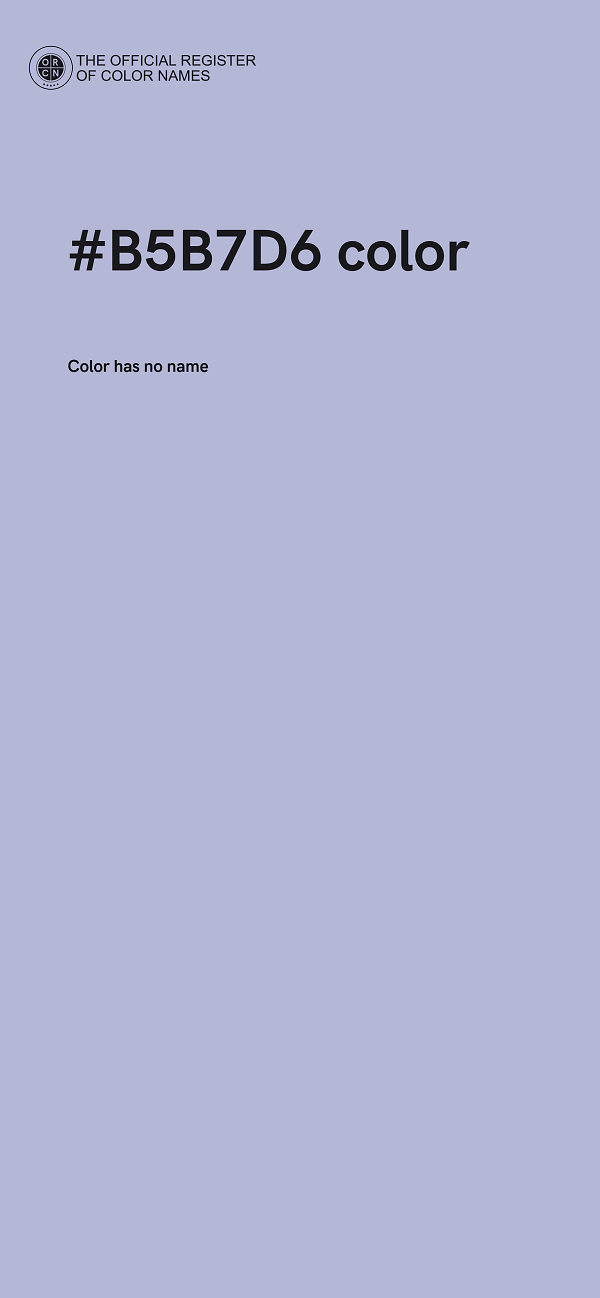 #B5B7D6 color image