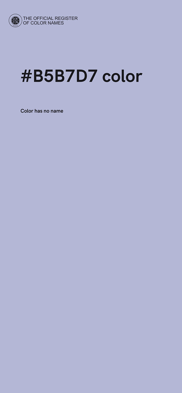 #B5B7D7 color image