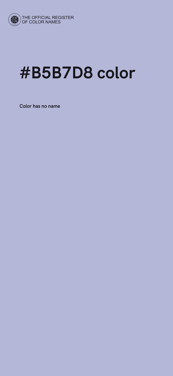 #B5B7D8 color image