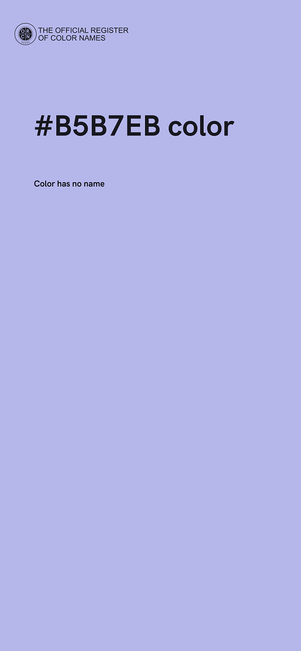 #B5B7EB color image