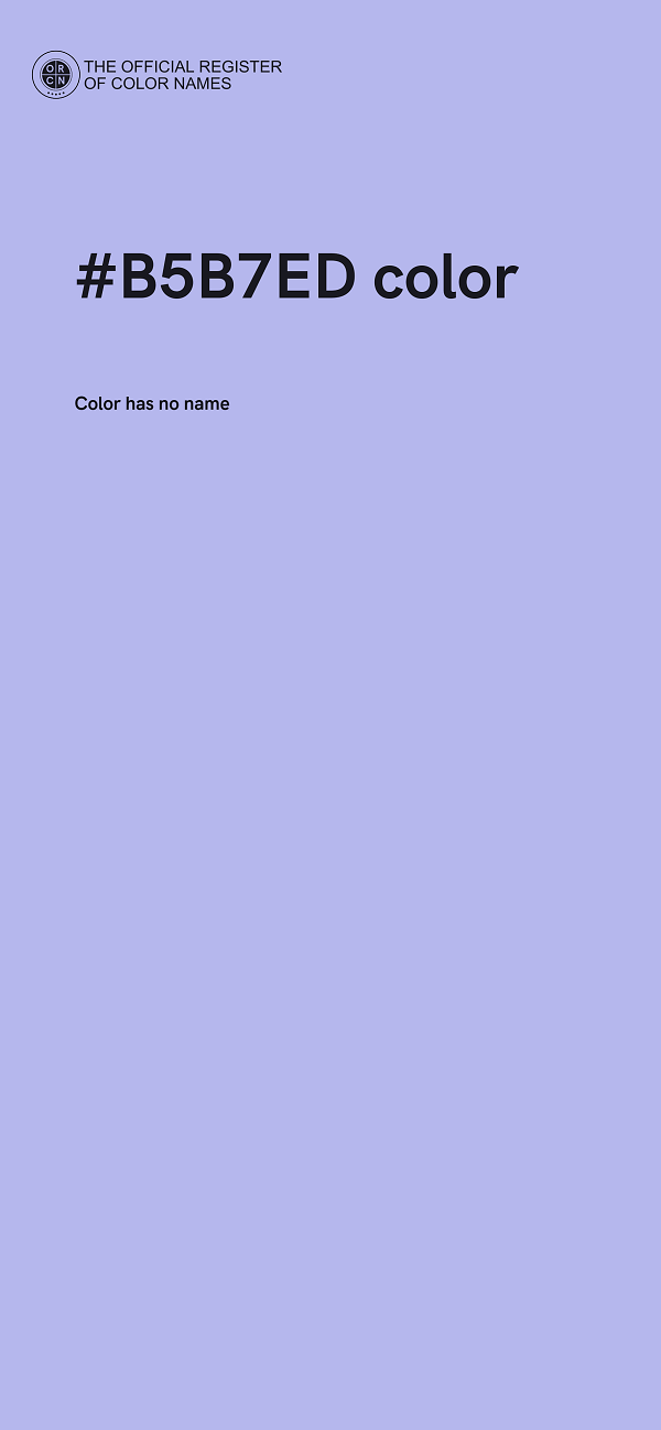 #B5B7ED color image