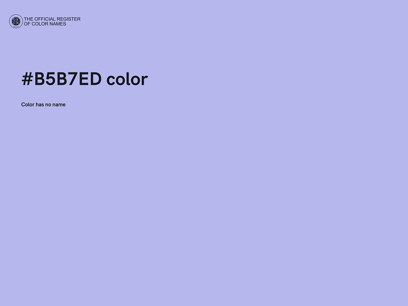#B5B7ED color image