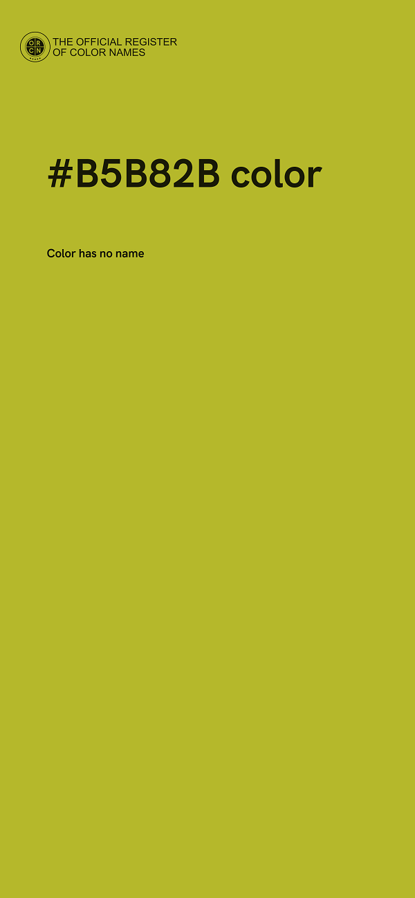 #B5B82B color image
