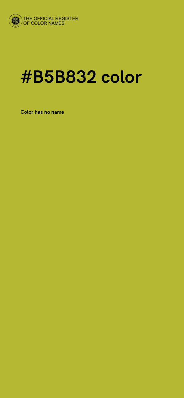 #B5B832 color image