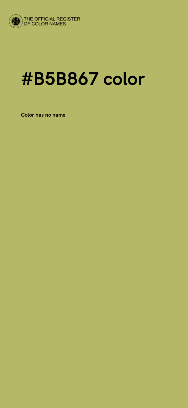 #B5B867 color image