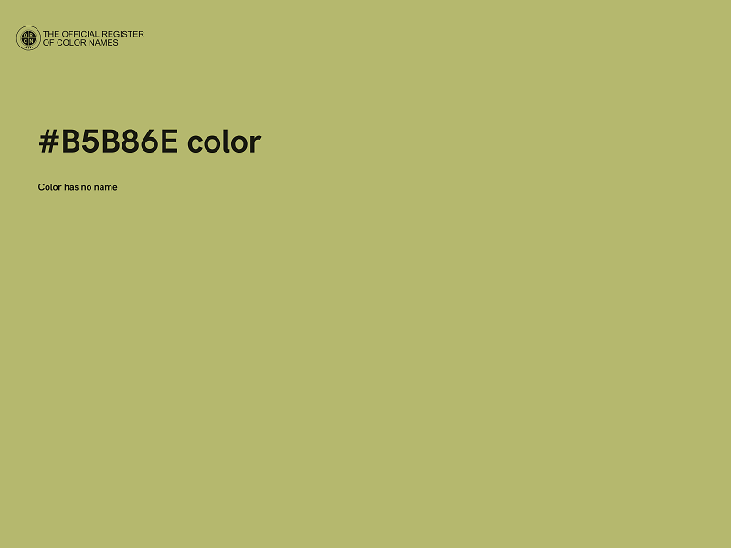 #B5B86E color image