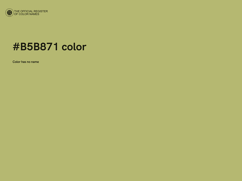 #B5B871 color image